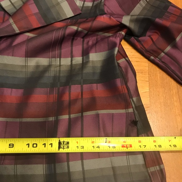 Brand: J Michaels Exquisite Plaid Wrap Style Top Size 12 🇨🇦 - Picture 14 of 16